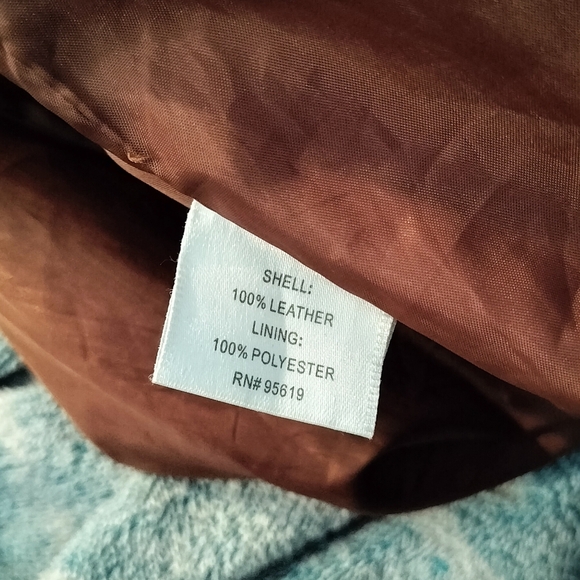 Brown Suede Long Women's Coat - Picture 7 of 7